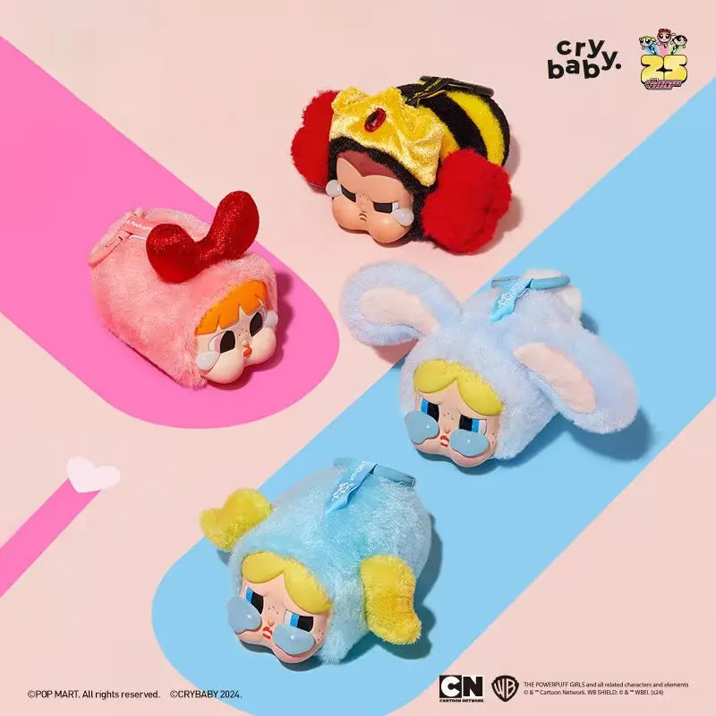 Popmart Crybaby Flying Girl Police Series Lucky Vinyl Face Plush Blind Box Cute Fashion Play Pendant Doll Child Halloween Gift