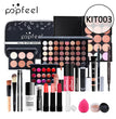 POPFEEL Makeup Full Kit Female Make Up Set Eye Shadow Eyeshadow Palette Lip Gloss Mascara Eyeliner Brushes Bag Make-up for Women