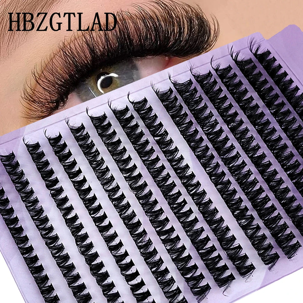 280 Bundles 60D/80D Mink Eyelashes 0.05mm Thin Eyelash Extension 3D Russia Volume Individual Eyelash Cluster Makeup Black Lashes