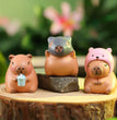 12pcs New Capybara Blind Box Simulation Mini Capibara Action Figures Doll Children Birthday Christmas Gift