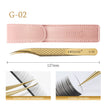 DIYDAY Anti-slip Eyelash Extension Tweezers Stainless Steel Fiber Tip Lashes Precision Tweezer for Makeup Tools