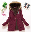 2023 New Autumn Winter Women Cotton Jacket Padded Casual Slim Coat Emboridery Hooded Parkas Wadded Warm Overcoat Fashion Parkas