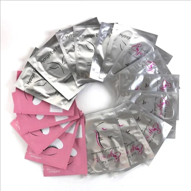 MJ 100 Pairs Eye Pad Eyelash Pad Gel Patch Patch Grafted Under The Eyelashes For False Eyelash Extension Paper Sticker Makeup