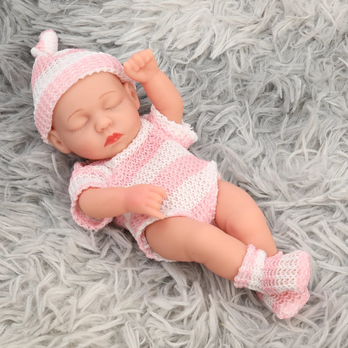 New Silicone Reborn Dolls 20cm Baby Reborn Toys Waterproof Vinyl Bebe Doll Cute Mini Reborn Baby Doll For Girls Birthday Gift