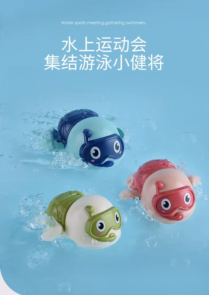 Baby Bath Toys for Kids Swimming Floating Clockwork Cute Water Play Toys Funny Children Educational Bathroom Shower Bathtub Toy