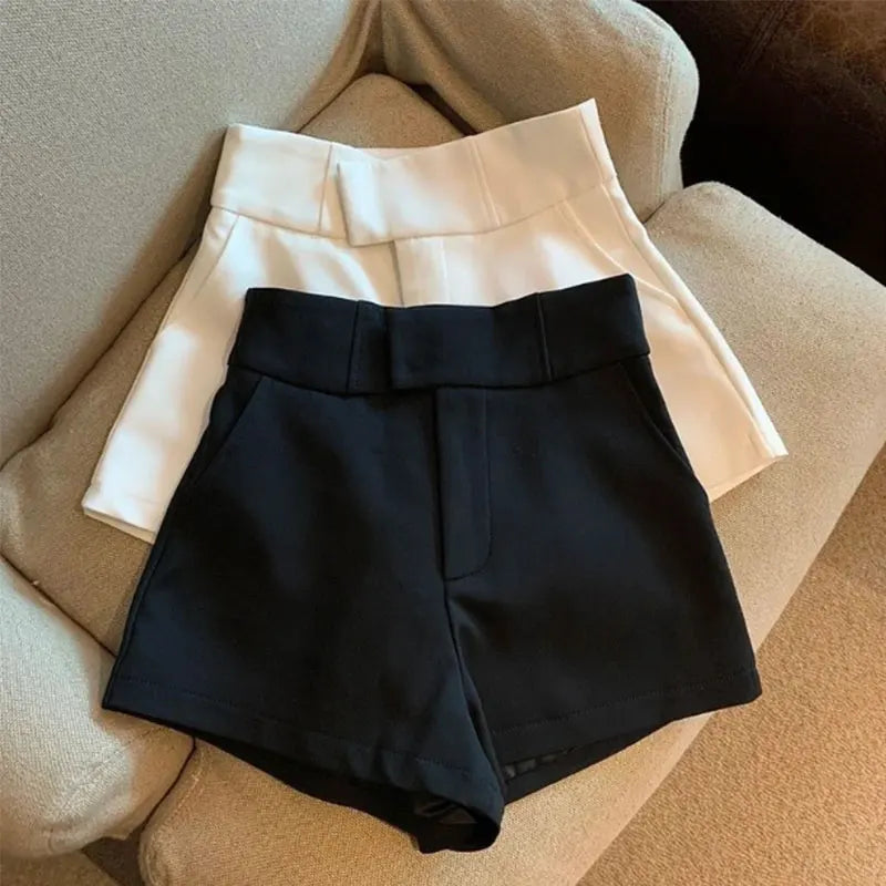 Women Shorts Mooyufon Black Shorts Women Harajuku Elegance High Waisted Shorts A Line Slim Casual Hot Girl Straight Pants Sexy