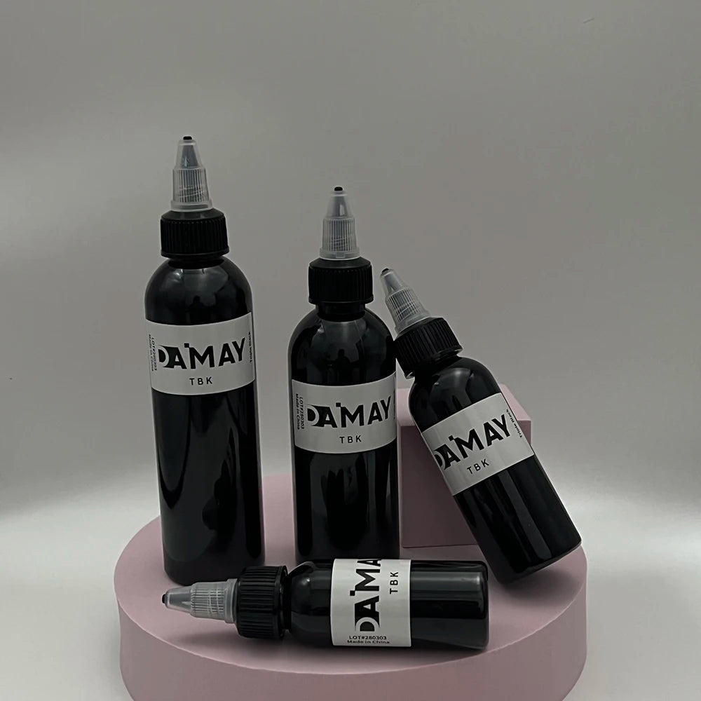 30/60/90/120ml Black Tattoo Ink Professional DIY Tattoo Pigment Practice Tattoo Ink Body Art Paint Tattoo Color Tattoo Pigment