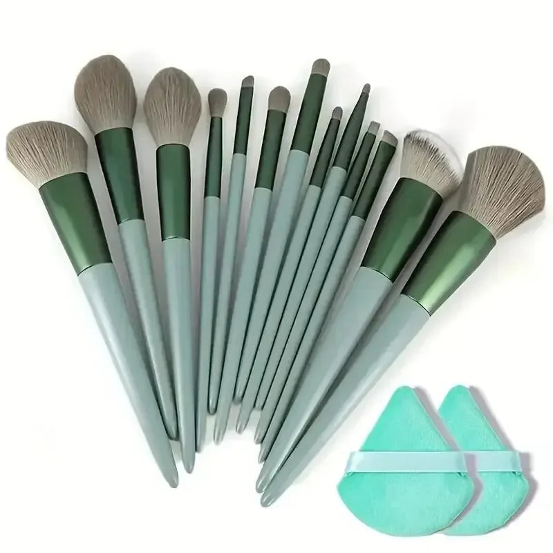 13 Makeup Brushes with Bag Quick-drying Ultra-soft Beauty Tools Portable Makeup Brush Set