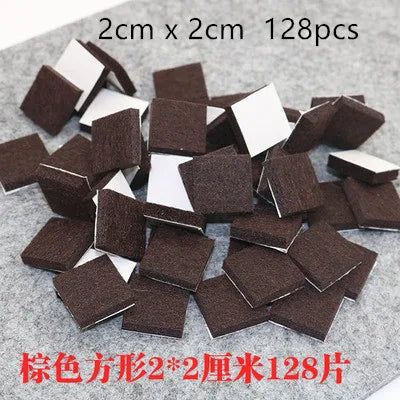 18-128 pcs Felt Chair Leg Pads 5mm Thick  Floor Scratch Protector Mat Mute Non-slip Self Adhesive DIY Furniture Accessories