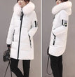 Women Winter Jackets Down Cotton Hooded Tops Large Size Parkas Mujer Coats Long Coat Fashion Female Fur Collar Outfits New Year