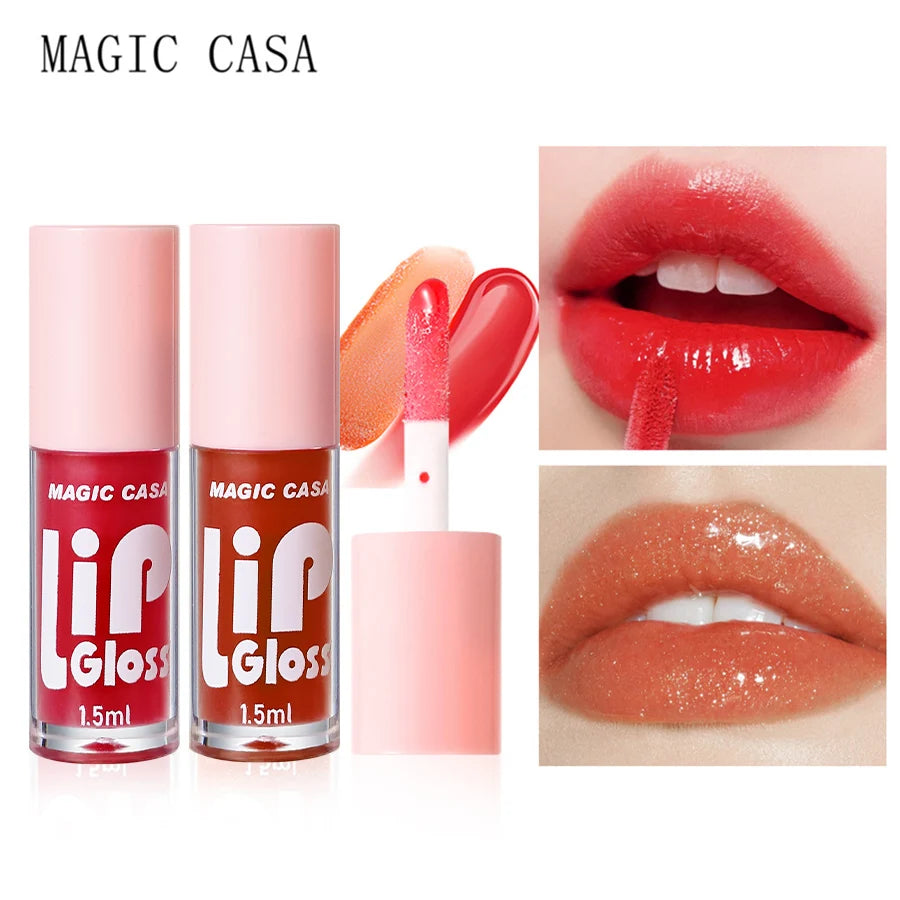 MAGIC CASA 6pcs/set Hydrating Jelly Lip Oil long-lasting Moisturizing  smooth shimmering Lip Hydrating Liquid