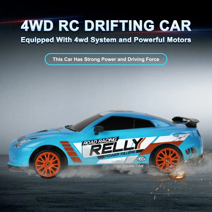 4WD RC Drift Car Remote Control GTRPRO AE86PRO Model 4x4 Racing RTR Radio Truck Vehicle Toy Gift for Boy Girl Children Kid Adult