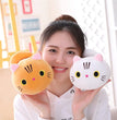 20cm Cute Soft Cat Plush Pillow Sofa Cushion Kawaii Plush Toy Stuffed Cartoon Animal Doll Lovely Gift