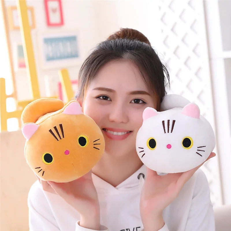 20cm Cute Soft Cat Plush Pillow Sofa Cushion Kawaii Plush Toy Stuffed Cartoon Animal Doll Lovely Gift