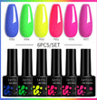 LILYCUTE 6Pcs/Set Gel Nail Polish Popular Colors In Autumn Semi Permanent Soak Off UV LED Nail Art Gels Nail Gel Polish