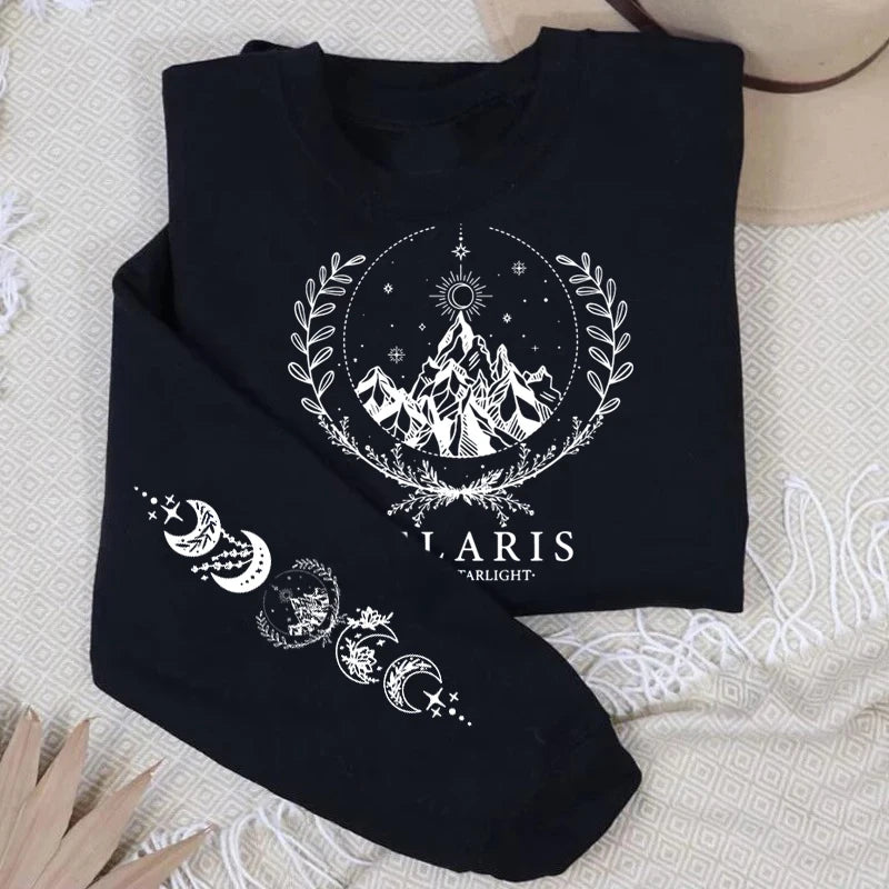 Velaris City of Starlight Printed Sweatshirt Women The Night Court Graphic Sweatshirts Acotar SJM City of Starlight Hoodie Sweat