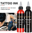 120ml red/black Tattoo Ink Pigment with box BodyArt Tattoo Kits Professional Beauty Paints Makeup Tattoo Supplies Semi-permanent