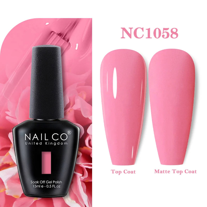 NAILCO 15ml Nail Gel Polish Vernis Semi Permanent UV Varnish Nails Art Manicure Design TOP BASE Hybrid Nail Supplies Nail Glue