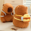 Lotus leaf Capybara Plush Toy  Oyster Bee Bckpack Capibara Cosplay Unicorn Dinosaur Boba Bread Ring Decor Stuffed Animals