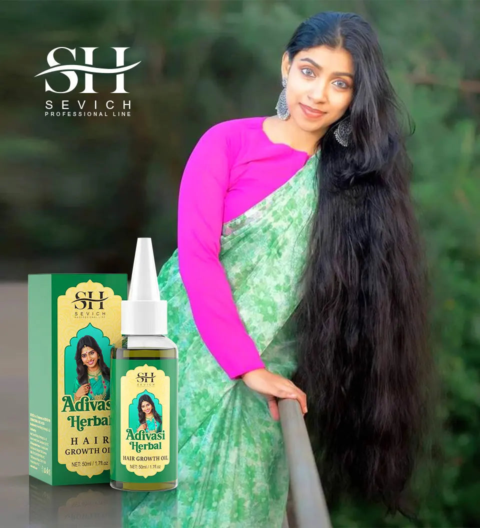 Ayurvedic Hair Growth Oil India Adivasi Organic Hair Growth Serum Anti Hair Loss Fast Regrowth Thicken Oils Hair Growth Products