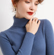 Women Fall Turtleneck Sweater Knitted Soft Pullovers Cashmere Jumpers Basic Soft Sweaters For Women 2024 Autumn Winter