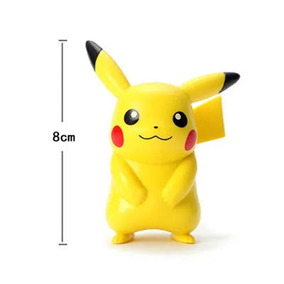 Pokemon Action Figures Anime Catoon PVC Model Toys Pikachu   Charmander Psyduck Bulbasaur Kawaii Collect Dolls Children Gifts