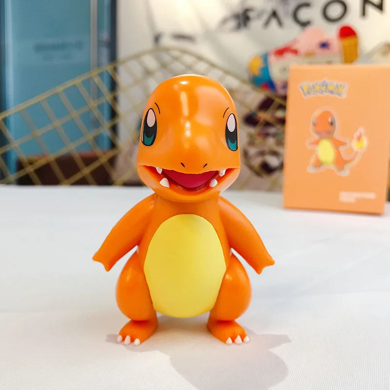 Pokemon Action Figures Anime Catoon PVC Model Toys Pikachu   Charmander Psyduck Bulbasaur Kawaii Collect Dolls Children Gifts