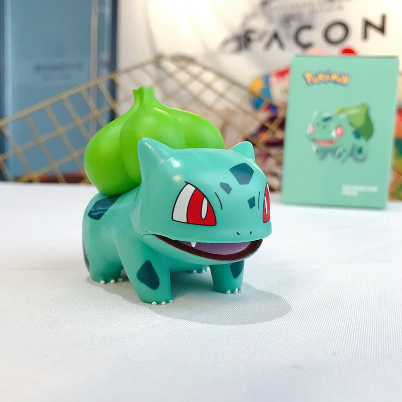 Pokemon Action Figures Anime Catoon PVC Model Toys Pikachu   Charmander Psyduck Bulbasaur Kawaii Collect Dolls Children Gifts