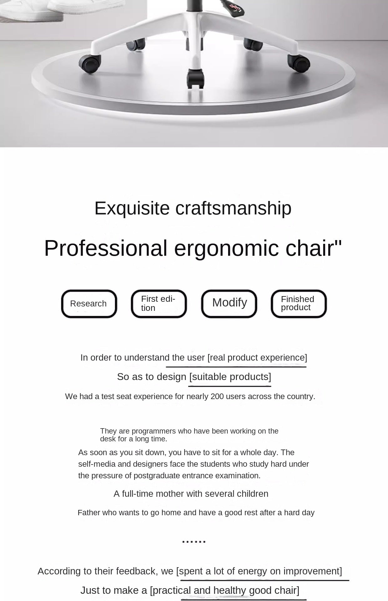 UVR Computer Chair Ergonomic Backrest Chair Home Study Chair Sedentary Comfortable Recliner with Footrest Mesh Office Chair